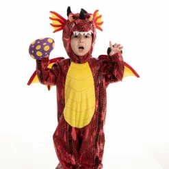 Spooktacular Creations Girls Red Dragon Costume Cosplay - Child