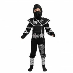Spooktacular Creations Silver Ninja Costume With Foam Accessories - Child