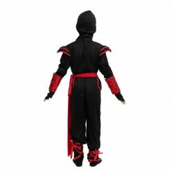 Spooktacular Creations Red Ninja Costume Cosplay- Child Child Costumes
