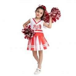 Spooktacular Creations Child Costumes Cheerleading Girl Uniform Outfit For Role Play Cosplay- Child