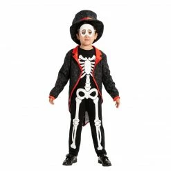 Spooktacular Creations Skeleton/ Day Of The Dead Happy Glow In The Dark Skeleton Costume Cosplay- Child