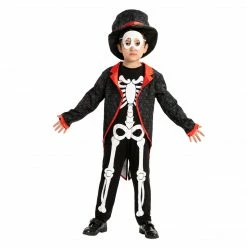 Spooktacular Creations Skeleton/ Day Of The Dead Happy Glow In The Dark Skeleton Costume Cosplay- Child