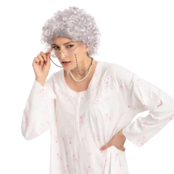 Spooktacular Creations Wigs Female Curly Granny Wig For Cosplay 9 Spooktacular Creations Wigs Female Curly Granny Wig For Cosplay