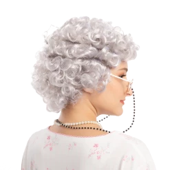 Spooktacular Creations Wigs Female Curly Granny Wig For Cosplay 10 Spooktacular Creations Wigs Female Curly Granny Wig For Cosplay