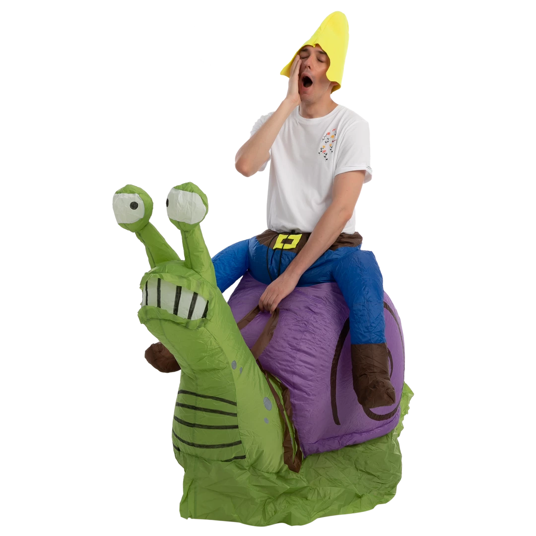 Spooktacular Creations Adult Costumes Gnome Ride-On Snail Inflatable Costume 3 Spooktacular Creations Adult Costumes Gnome Ride-On Snail Inflatable Costume