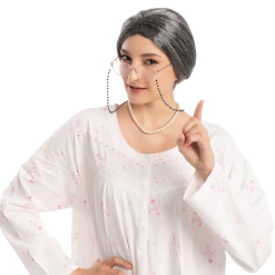 Spooktacular Creations Straight Granny Wig Cosplay Kit Accessories Wigs