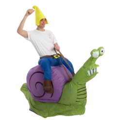 Spooktacular Creations Adult Costumes Gnome Ride-On Snail Inflatable Costume 15 Spooktacular Creations Adult Costumes Gnome Ride-On Snail Inflatable Costume