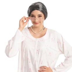 Spooktacular Creations Straight Granny Wig Cosplay Kit Accessories Wigs