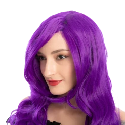Spooktacular Creations Women Long Purple Curly Wig Cosplay Kit - Adult Wigs 10 Spooktacular Creations Women Long Purple Curly Wig Cosplay Kit - Adult Wigs