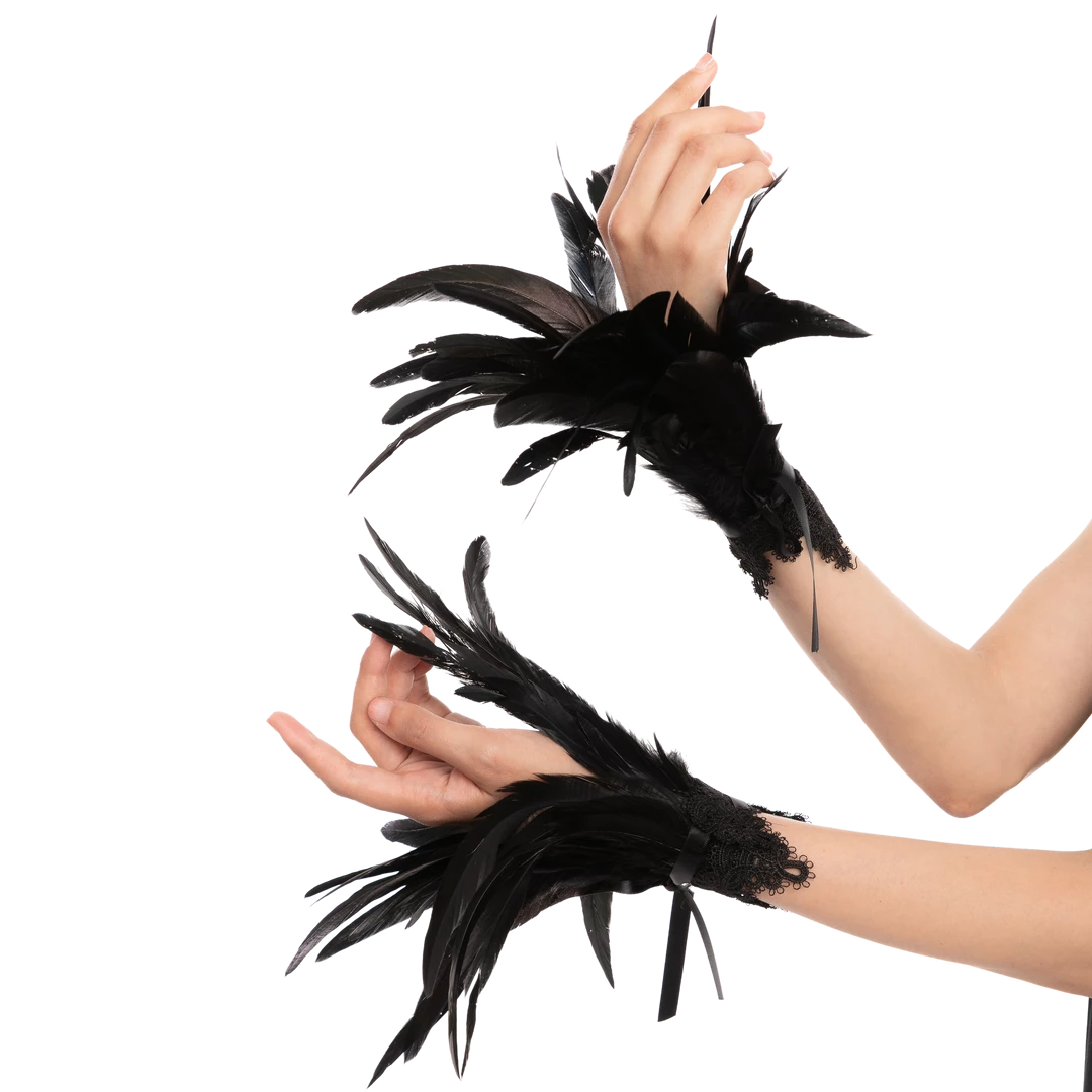 Spooktacular Creations Black Queen Cosplay Accessories With Choker Shawl & Cuff Props 6 Spooktacular Creations Black Queen Cosplay Accessories With Choker Shawl & Cuff Props