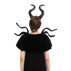 Spooktacular Creations Props Black Queen Cosplay Accessories With Headband & Shawl 10 Spooktacular Creations Props Black Queen Cosplay Accessories With Headband & Shawl