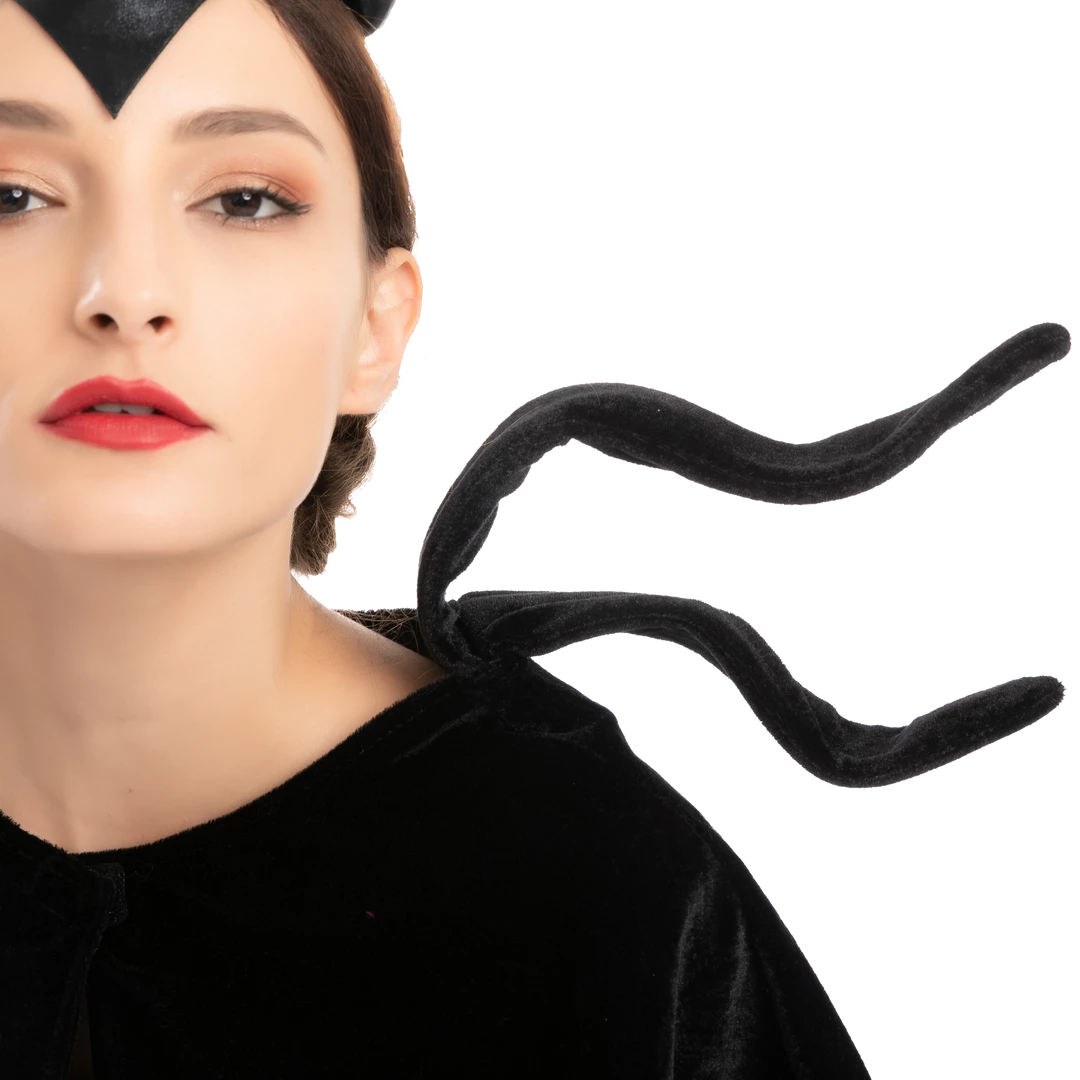 Spooktacular Creations Props Black Queen Cosplay Accessories With Headband & Shawl 7 Spooktacular Creations Props Black Queen Cosplay Accessories With Headband & Shawl