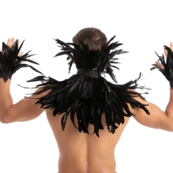 Spooktacular Creations Black Queen Cosplay Accessories With Choker Shawl & Cuff Props 11 Spooktacular Creations Black Queen Cosplay Accessories With Choker Shawl & Cuff Props