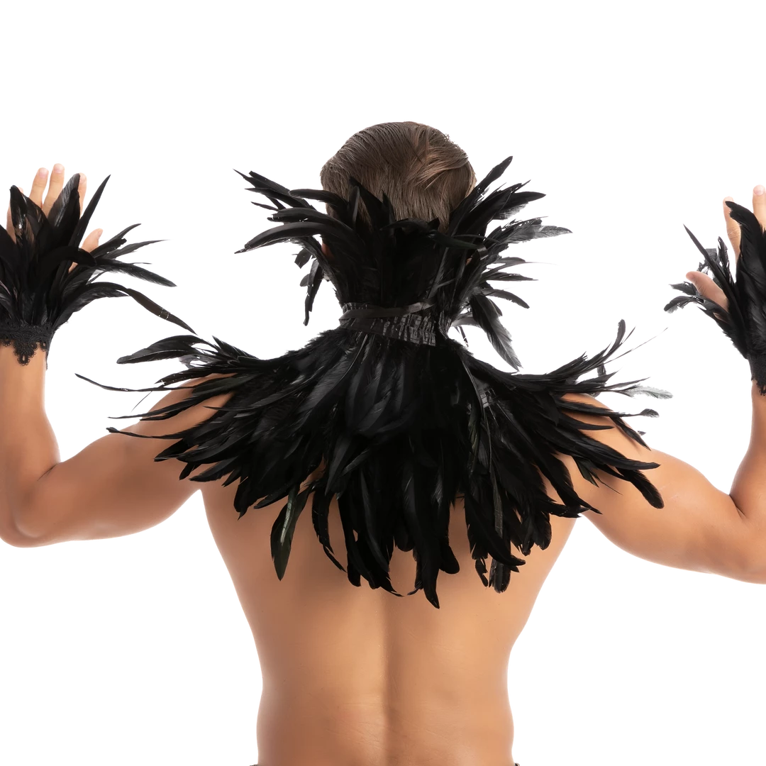 Spooktacular Creations Black Queen Cosplay Accessories With Choker Shawl & Cuff Props 7 Spooktacular Creations Black Queen Cosplay Accessories With Choker Shawl & Cuff Props