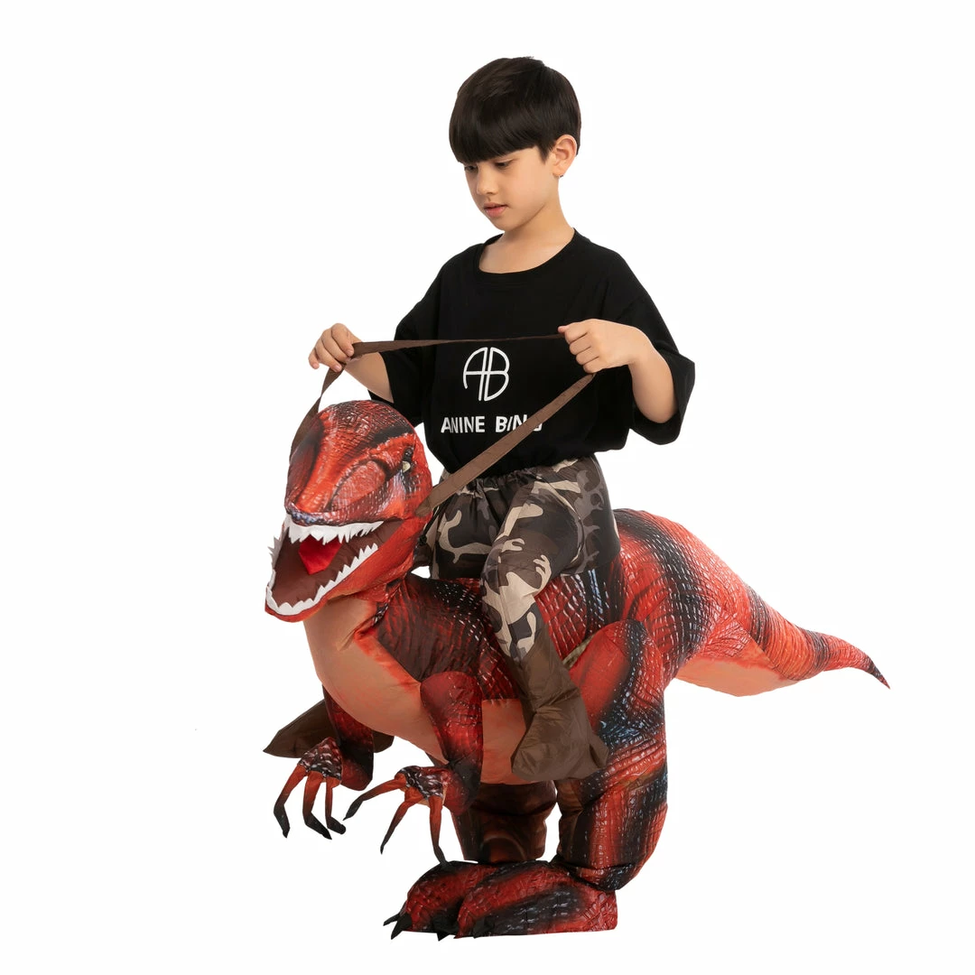 Spooktacular Creations Inflatable Ride-On Red Raptor Costume -Adult Animal Costumes 6 Spooktacular Creations Inflatable Ride-On Red Raptor Costume -Adult Animal Costumes