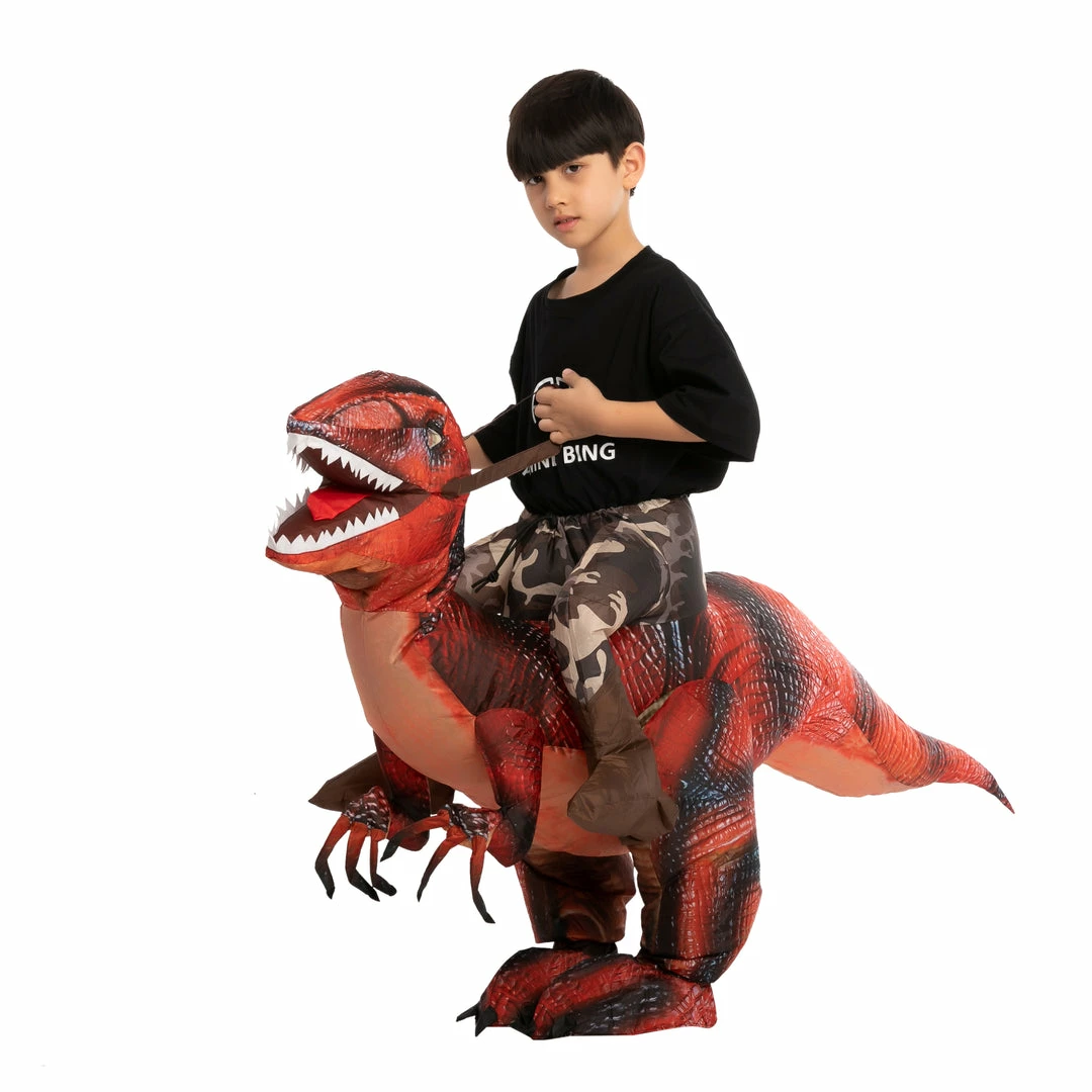 Spooktacular Creations Inflatable Ride-On Red Raptor Costume -Adult Animal Costumes 7 Spooktacular Creations Inflatable Ride-On Red Raptor Costume -Adult Animal Costumes