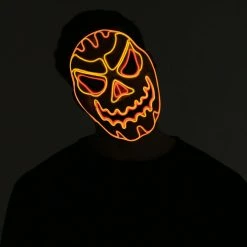Spooktacular Creations LED Mask Scary Pumpkin Cosplay - Adult Masks
