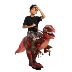 Spooktacular Creations Inflatable Ride-On Red Raptor Costume -Adult Animal Costumes 15 Spooktacular Creations Inflatable Ride-On Red Raptor Costume -Adult Animal Costumes