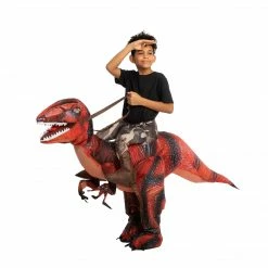 Spooktacular Creations Inflatable Ride-On Red Raptor Costume -Adult Animal Costumes 16 Spooktacular Creations Inflatable Ride-On Red Raptor Costume -Adult Animal Costumes