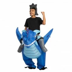 Spooktacular Creations Animal Costumes Inflatable Ride-On Ice Dragon Costume Cosplay