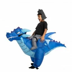 Spooktacular Creations Animal Costumes Inflatable Ride-On Ice Dragon Costume Cosplay
