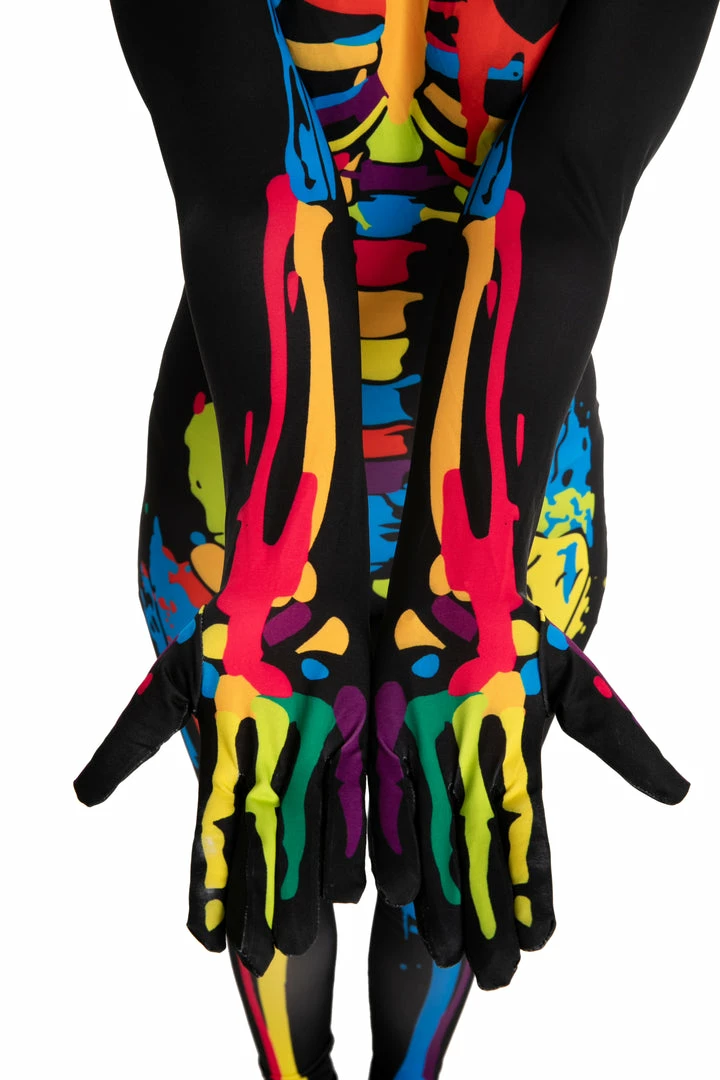 Spooktacular Creations Skin-tight Colorful Skeleton Costume - Adult Skeleton/ Day Of The Dead 6 Spooktacular Creations Skin-tight Colorful Skeleton Costume - Adult Skeleton/ Day Of The Dead