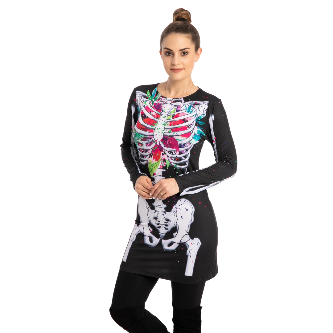 Spooktacular Creations Skeleton/ Day Of The Dead Women Skeleton Dress Costume Cosplay - Adult 6 Spooktacular Creations Skeleton/ Day Of The Dead Women Skeleton Dress Costume Cosplay - Adult