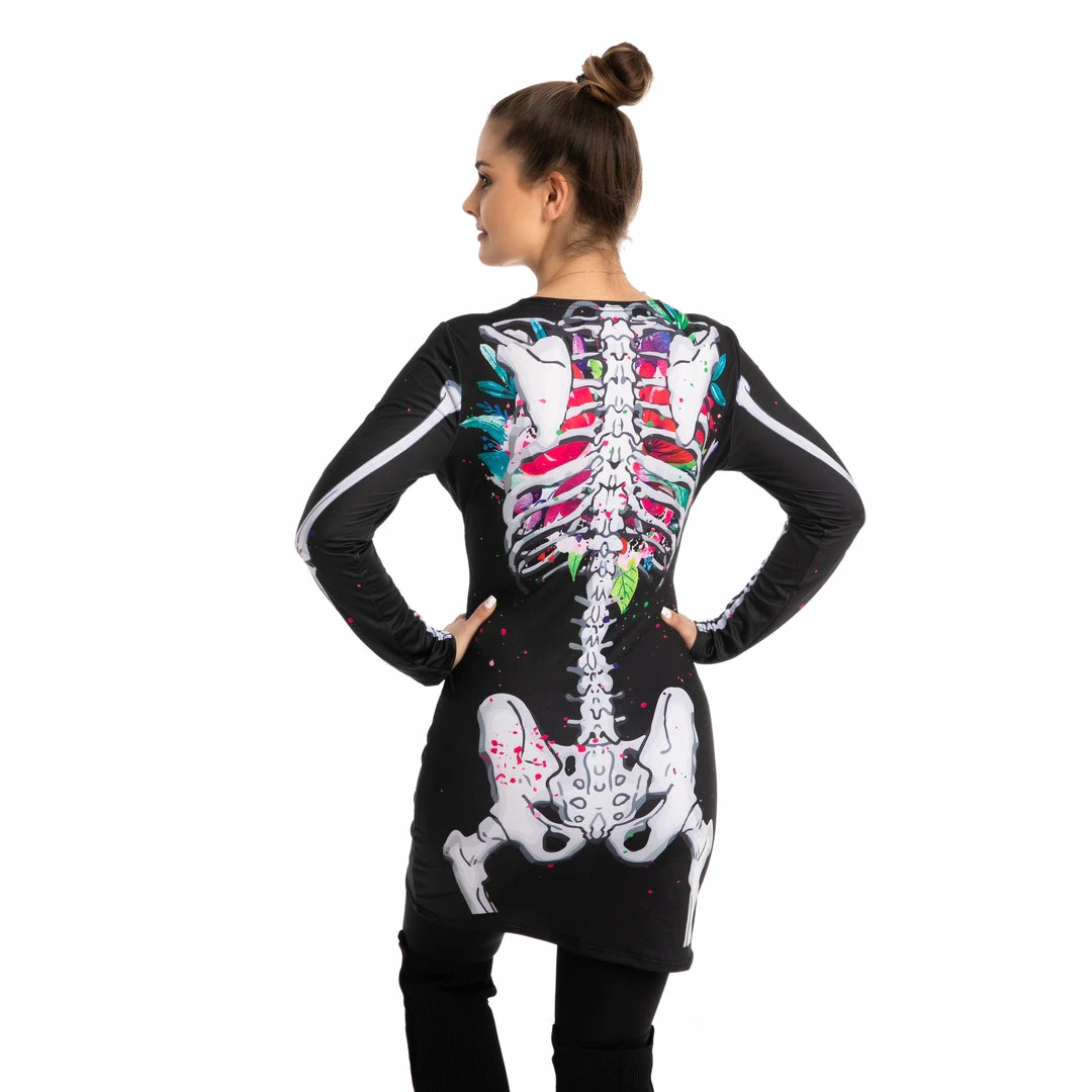 Spooktacular Creations Skeleton/ Day Of The Dead Women Skeleton Dress Costume Cosplay - Adult 4 Spooktacular Creations Skeleton/ Day Of The Dead Women Skeleton Dress Costume Cosplay - Adult