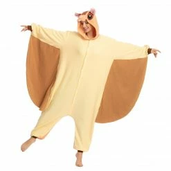 Spooktacular Creations Flying Squirrel Pajamas Onesie - Adult Animal Costumes