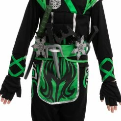 Spooktacular Creations Green Ninja Costume For Role Play Cosplay- Child Classic Costumes 9 Spooktacular Creations Green Ninja Costume For Role Play Cosplay- Child Classic Costumes