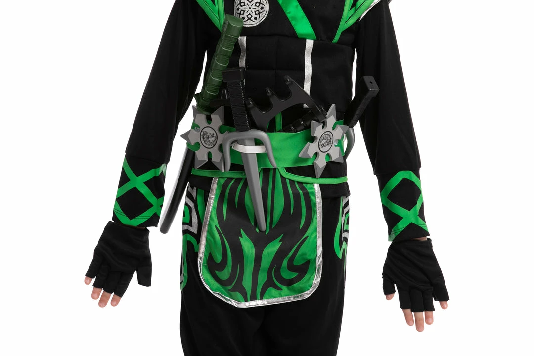 Spooktacular Creations Green Ninja Costume For Role Play Cosplay- Child Classic Costumes 6 Spooktacular Creations Green Ninja Costume For Role Play Cosplay- Child Classic Costumes