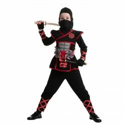Spooktacular Creations Red Ninja Costume For Girls Cosplay - Child Classic Costumes