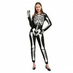 Spooktacular Creations Classic Costumes Sexy Glow In The Dark Skeleton Costume
