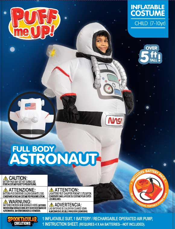 Spooktacular Creations Astronaut Full Body Inflatable Costume 9 Spooktacular Creations Astronaut Full Body Inflatable Costume