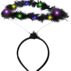 Spooktacular Creations Headwear Black LED Angel Halo Headband