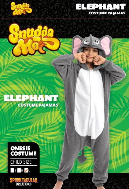 Spooktacular Creations Animal Costumes Elephant Pajamas Onesie Cosplay- Child 7 Spooktacular Creations Animal Costumes Elephant Pajamas Onesie Cosplay- Child