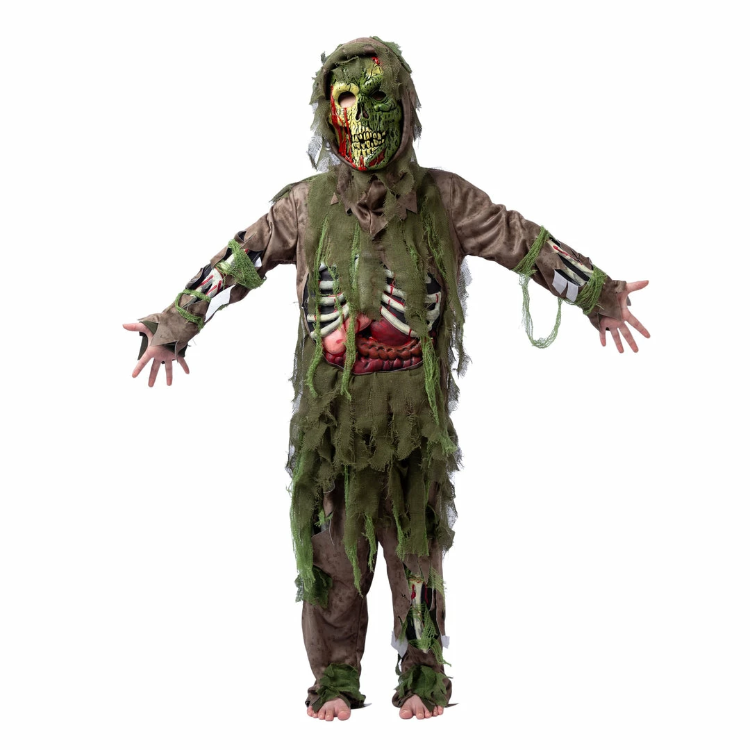 Spooktacular Creations Green Swamp Zombie Costume For Role Play Cosplay- Child 4 Spooktacular Creations Green Swamp Zombie Costume For Role Play Cosplay- Child