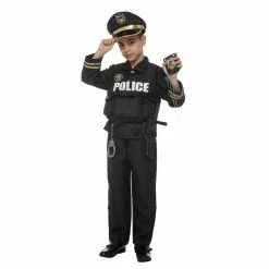 Spooktacular Creations Police Costume For Boys Role Play Cosplay Classic Costumes