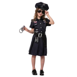 Spooktacular Creations Girls Police Costume For Role Play Cosplay