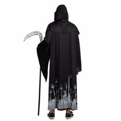 Spooktacular Creations Grim Reaper Scary Skeleton Costumes With Glow Pattern For Men Cosplay