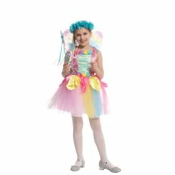 Spooktacular Creations Colorful Fairy Costume For Role Play Cosplay- Child Classic Costumes
