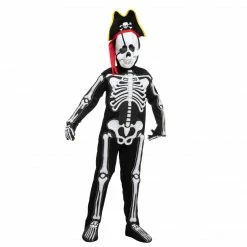 Spooktacular Creations Pirate Skeleton Costume Cosplay - Child Classic Costumes