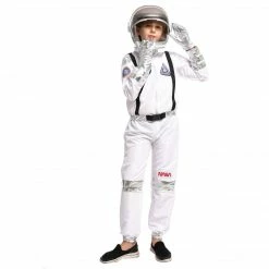 Spooktacular Creations White Astronaut Costume Role Play Cosplay - Child