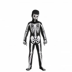 Spooktacular Creations Cat Second Skin Skeleton Costume For Role Play Cosplay- Child Child Costumes