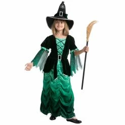 Spooktacular Creations Wicked Green Witch Costume Cosplay - Child 24 Spooktacular Creations Wicked Green Witch Costume Cosplay - Child