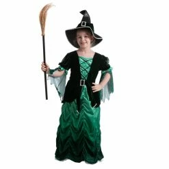Spooktacular Creations Wicked Green Witch Costume Cosplay - Child 25 Spooktacular Creations Wicked Green Witch Costume Cosplay - Child
