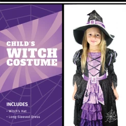 Spooktacular Creations Purple Witch Costume Cosplay - Child