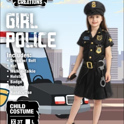 Spooktacular Creations Police Officer Costume For Role Play Cosplay - Child Classic Costumes