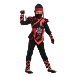 Spooktacular Creations Red Ninja Costume For Girls Cosplay - Child Child Costumes