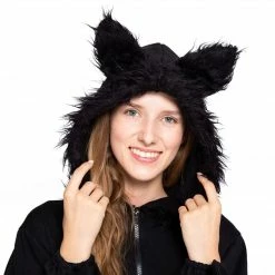 Spooktacular Creations Woman¡¯s Black Bat Zip Hoodie Cosplay Costume - Adult Animal Costumes